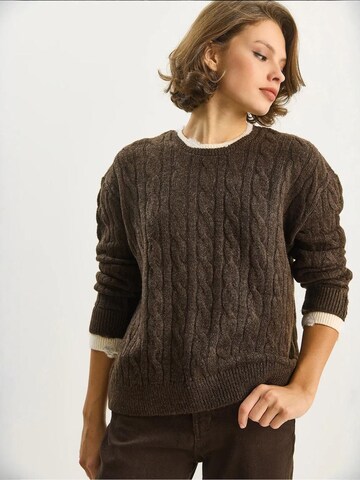 Pull-over 'Pullover' Bianco Lucci en marron
