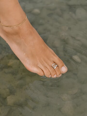 hiBALI Fußschmuck 'Triple'‌‌‌‌‌‌‌‌‌‌ in Silber