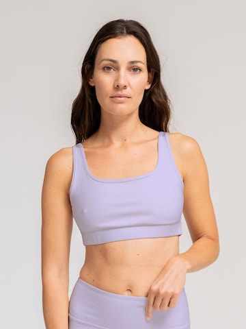 LOTUSCRAFTS Klassisch Sport-BH 'MIKO Bralette'‌‌‌‌ in Lila: Vorderseite