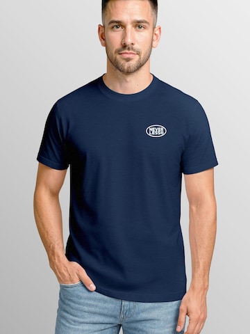 Neverless Shirt 'No Bad Days' in Blue: front