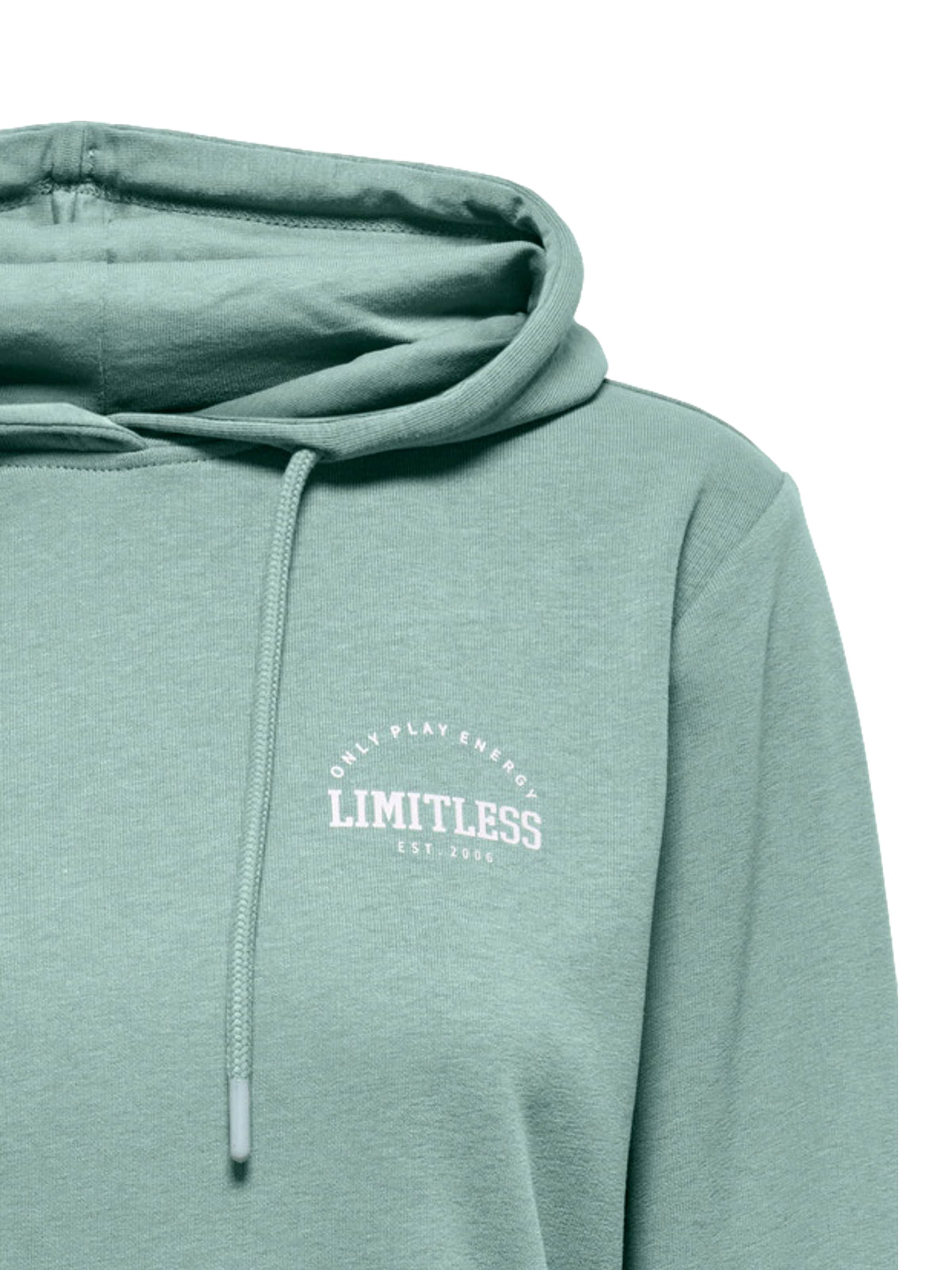 Felpa 'Cava Life' di ONLY PLAY in verde