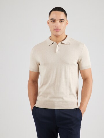 Maglietta 'SLHBerg' di SELECTED HOMME in beige: frontale