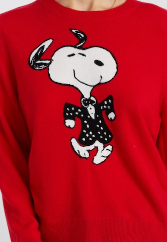 Chinti & Parker Pullover 'Dancing Snoopy' i rød