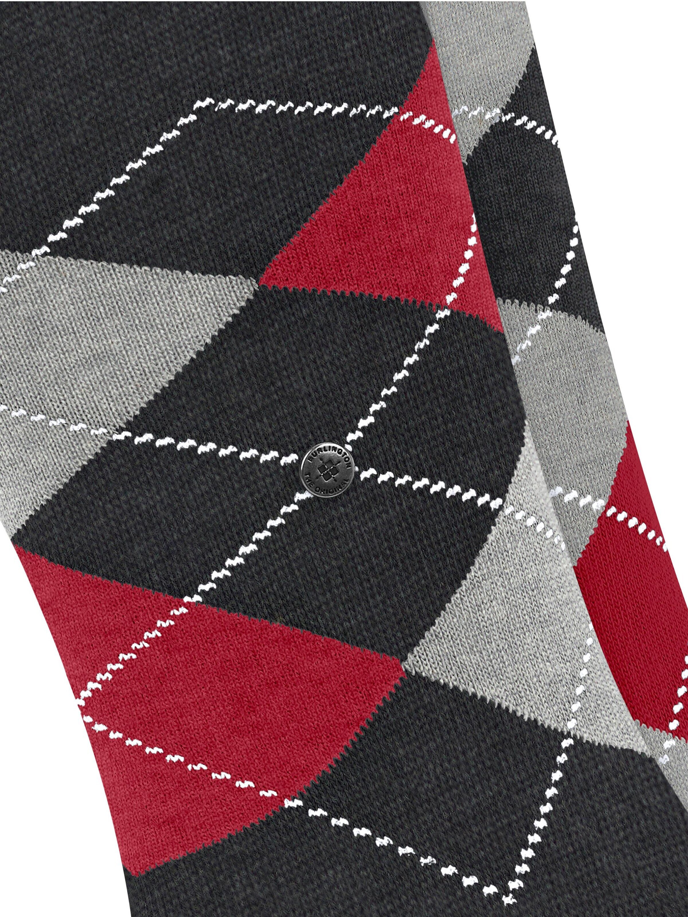 BURLINGTON Socks 'Everyday Argyle' in Black