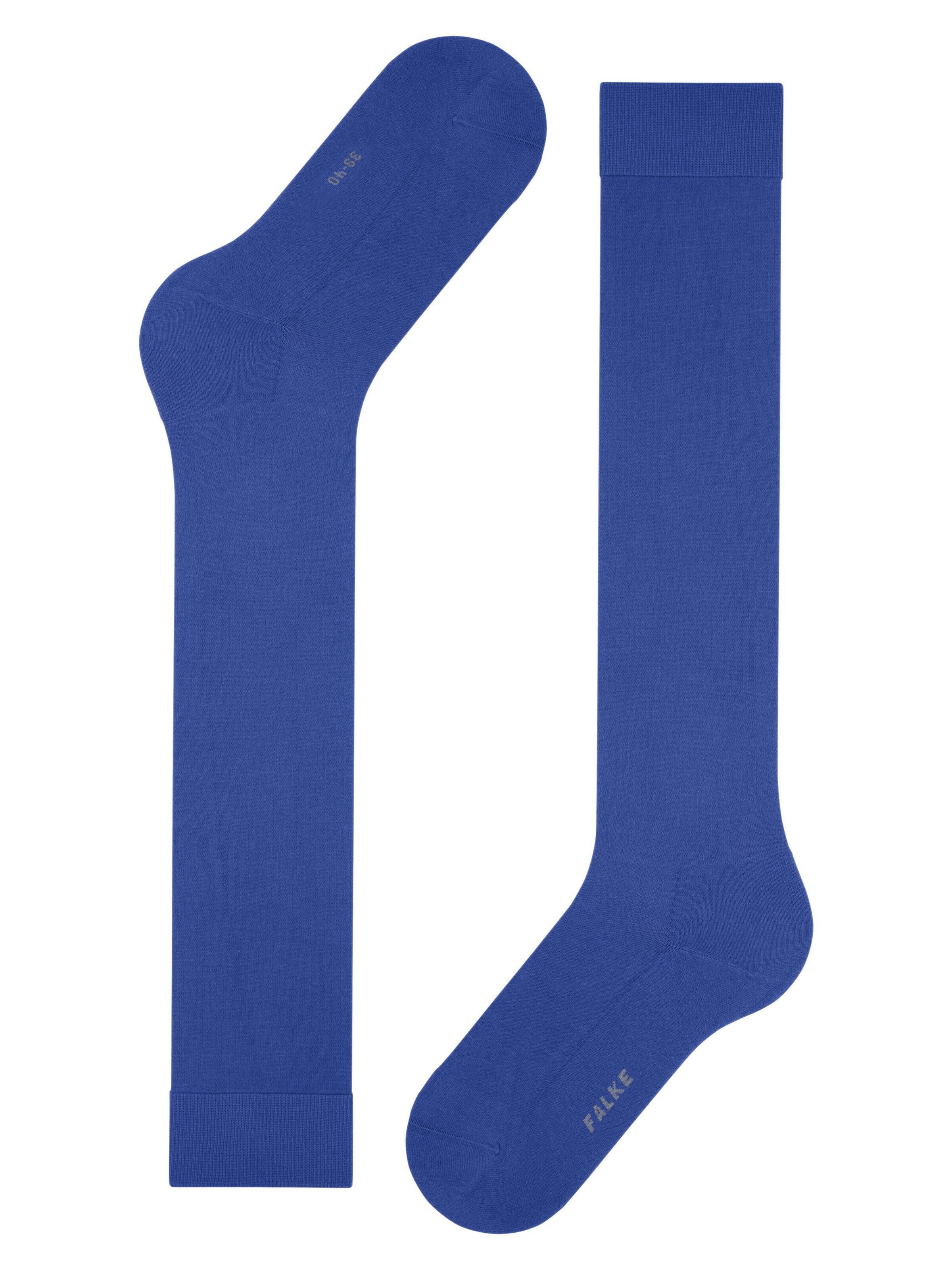 FALKE Knee High Socks 'ClimaWool' in Blue