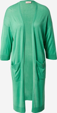 Freequent Gebreid vest 'ELINA' in Groen: voorkant