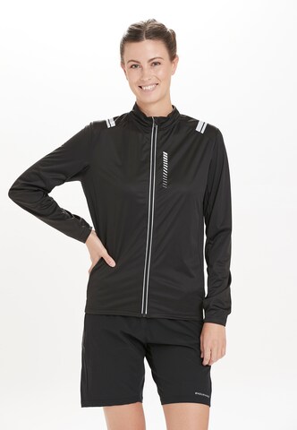 ENDURANCE Athletic Jacket in Black: front