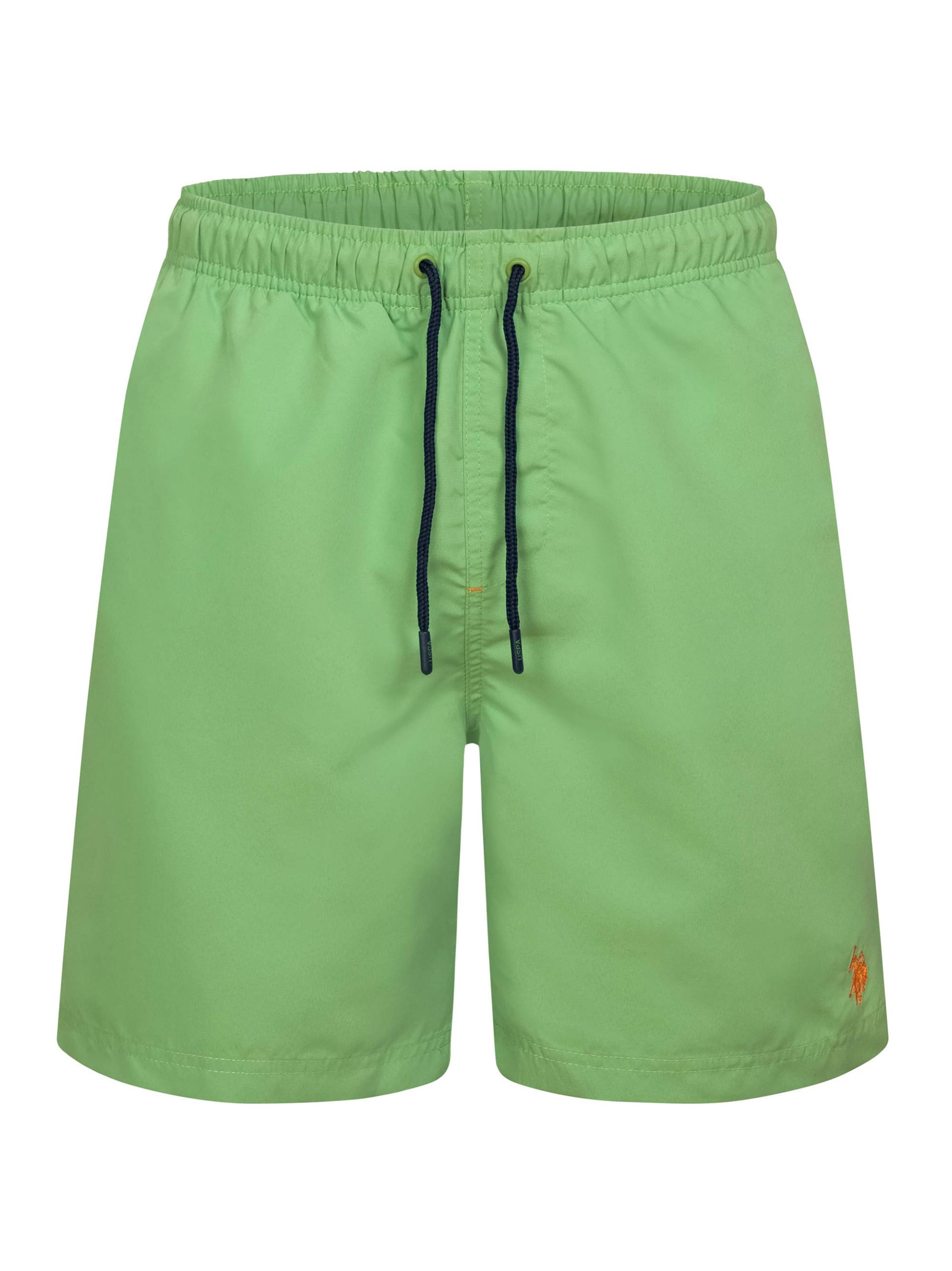 U.S. POLO ASSN. Regular Badeshorts in Grün: Vorderseite