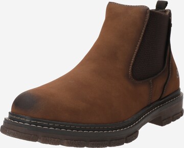 TOM TAILOR Chelsea Boots in Brown: front