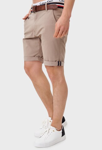 INDICODE JEANS Regular Shorts 'Creel' in Braun