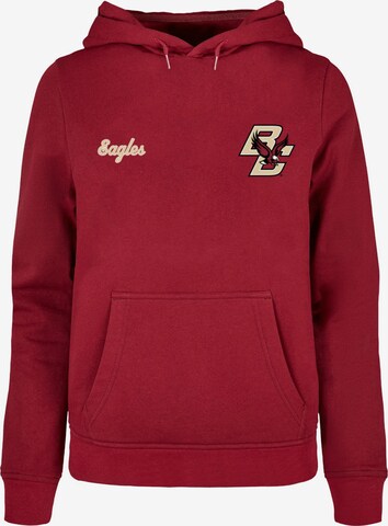 Sweat-shirt 'Boston College - BC Eagles' Merchcode en rouge : devant