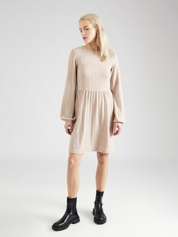 JDY Knitted dress 'ANDREA' in Brown: front