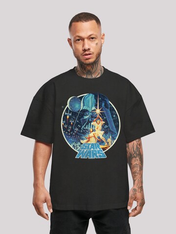 F4NT4STIC Shirt 'Star Wars' in Zwart: voorkant