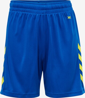 Hummel Workout Pants in Blue: front