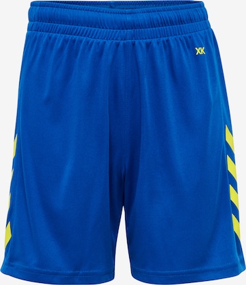 Hummel Regular Workout Pants in Blue: front