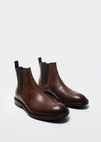 MANGO MAN Chelsea Boots in Brown