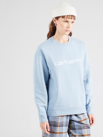 Carhartt WIP Mikina – modrá: přední strana