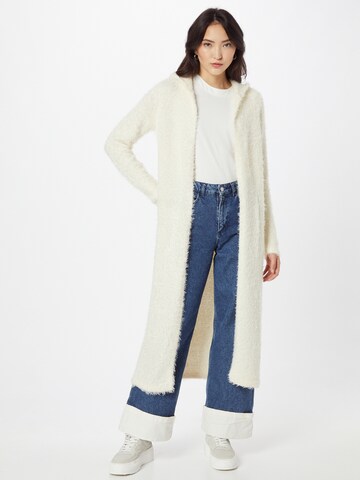 Urban Classics Knit Cardigan in White: front