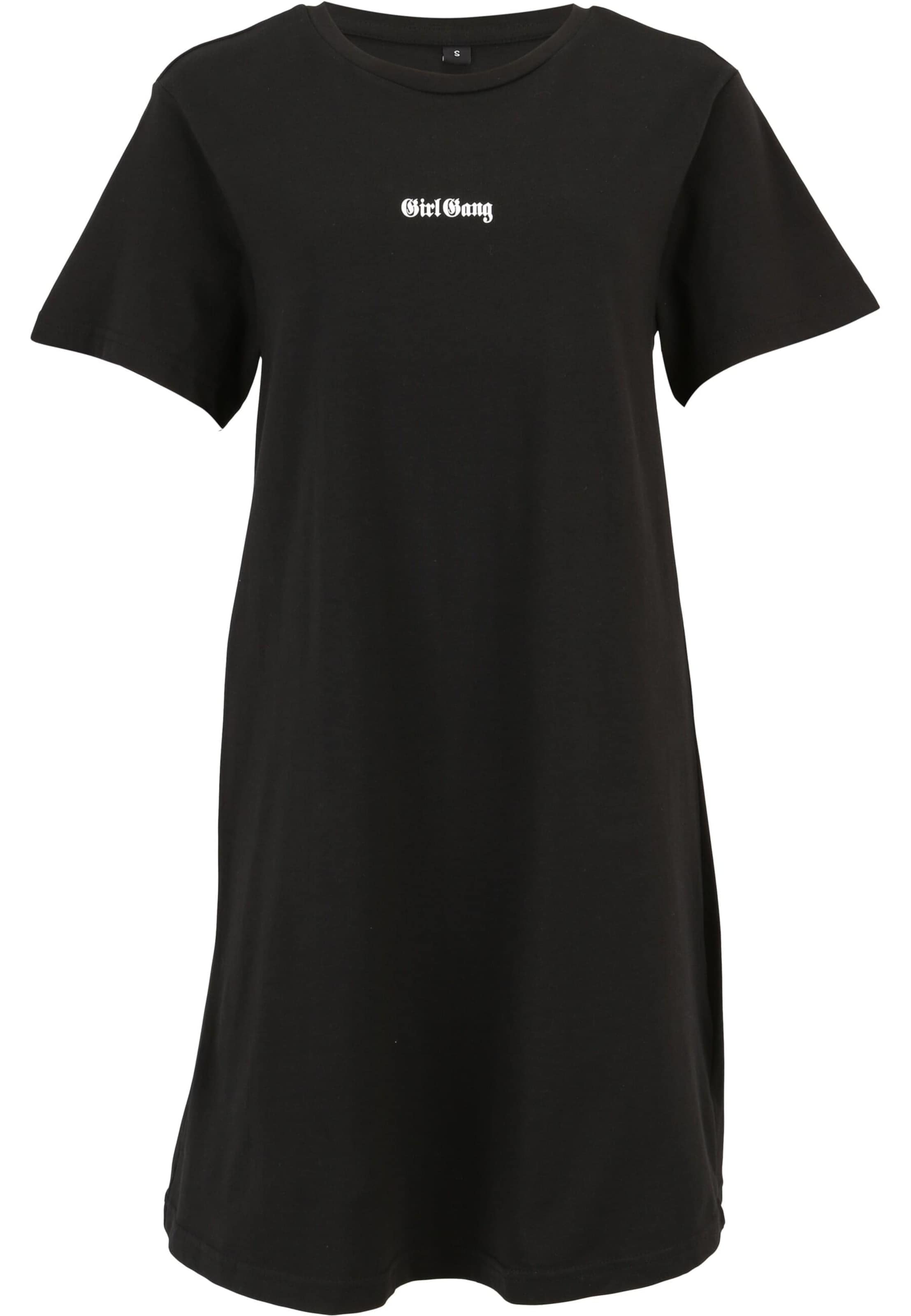 Miss Tee Jurk 'Girl Gang' in Zwart: voorkant