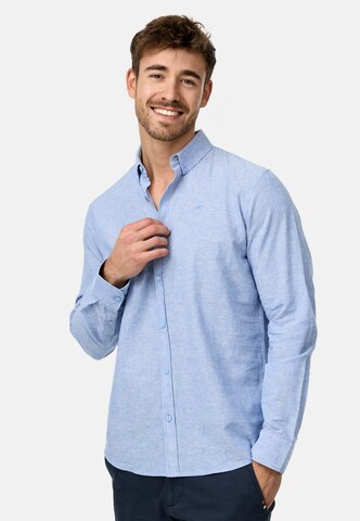 INDICODE JEANS Regular fit Button Up Shirt ' Theon ' in Blue
