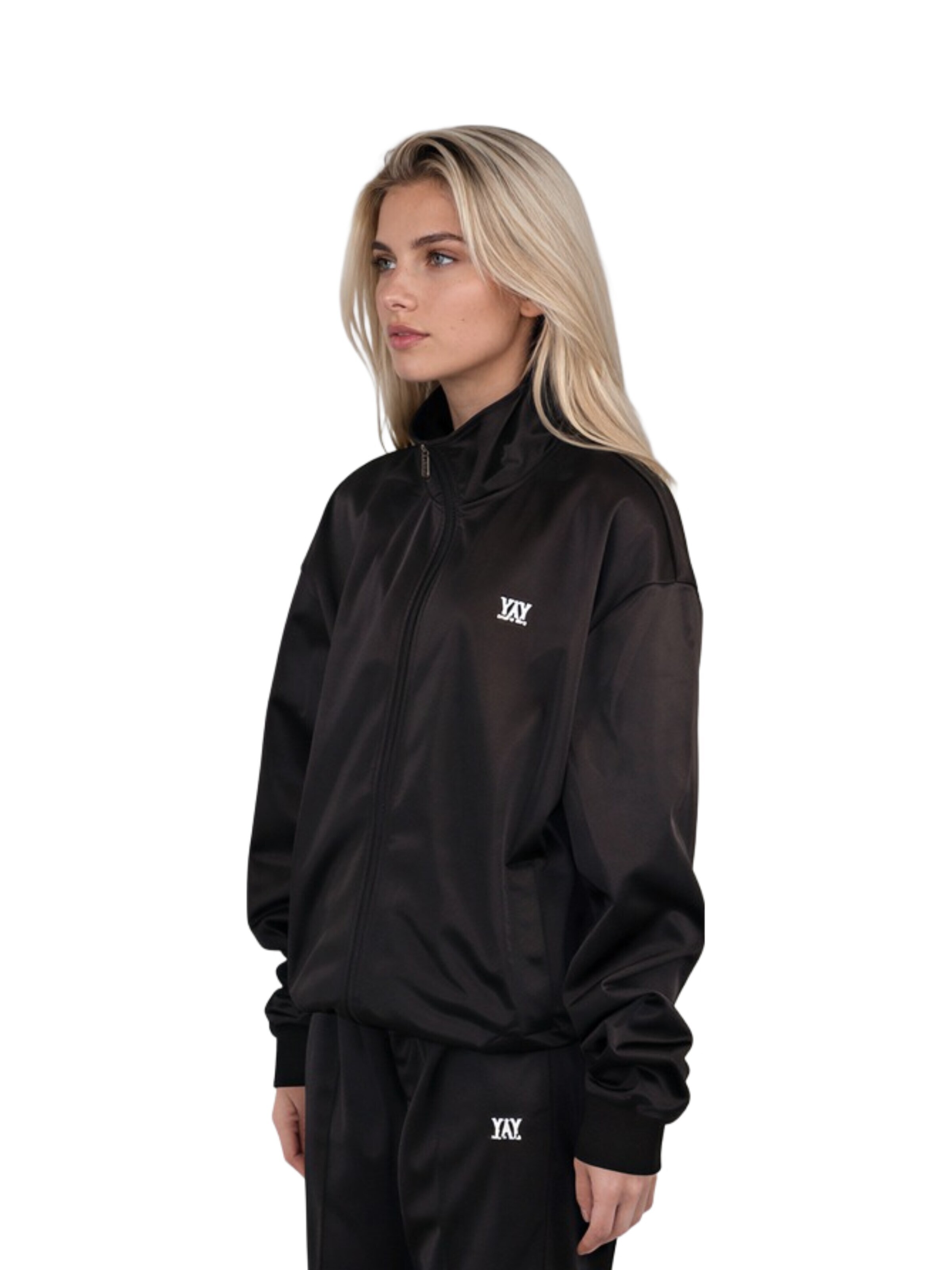 HEFTYKA Athletic Jacket 'TRACK JACKET' in Black