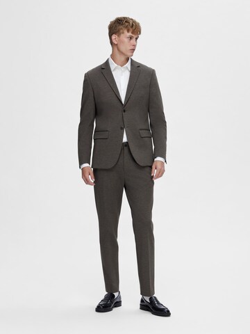 SELECTED HOMME Slim Fit Sakko in Braun