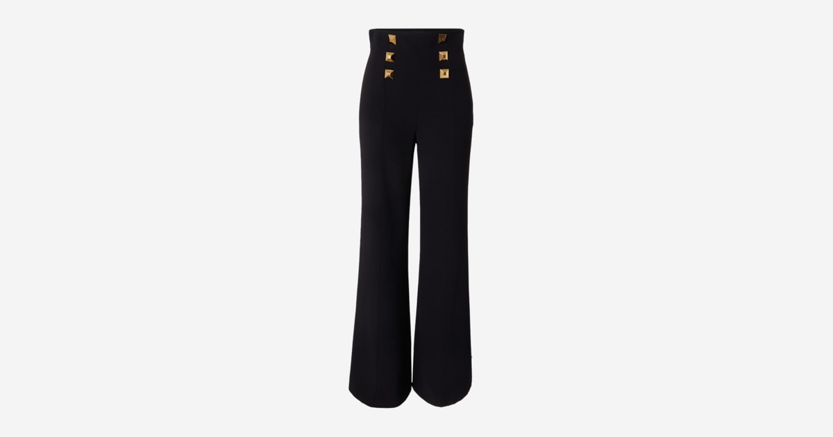 【希少】ELISABETTA FRANCHI 5ポケット スキニーパンツ ブラック Elisabetta Franchi Wide leg Pants in Black | ABOUT YOU