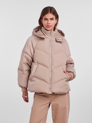 PIECES Jacke 'Nelicity' in Beige: predná strana