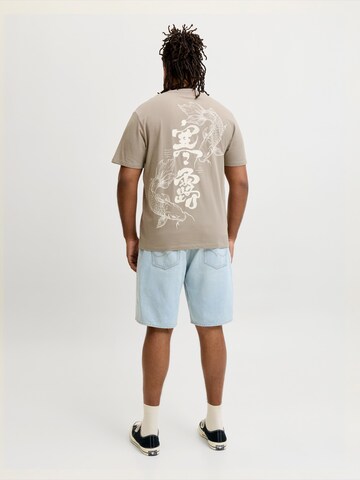 T-Shirt 'JOROriental' Jack & Jones Plus en vert
