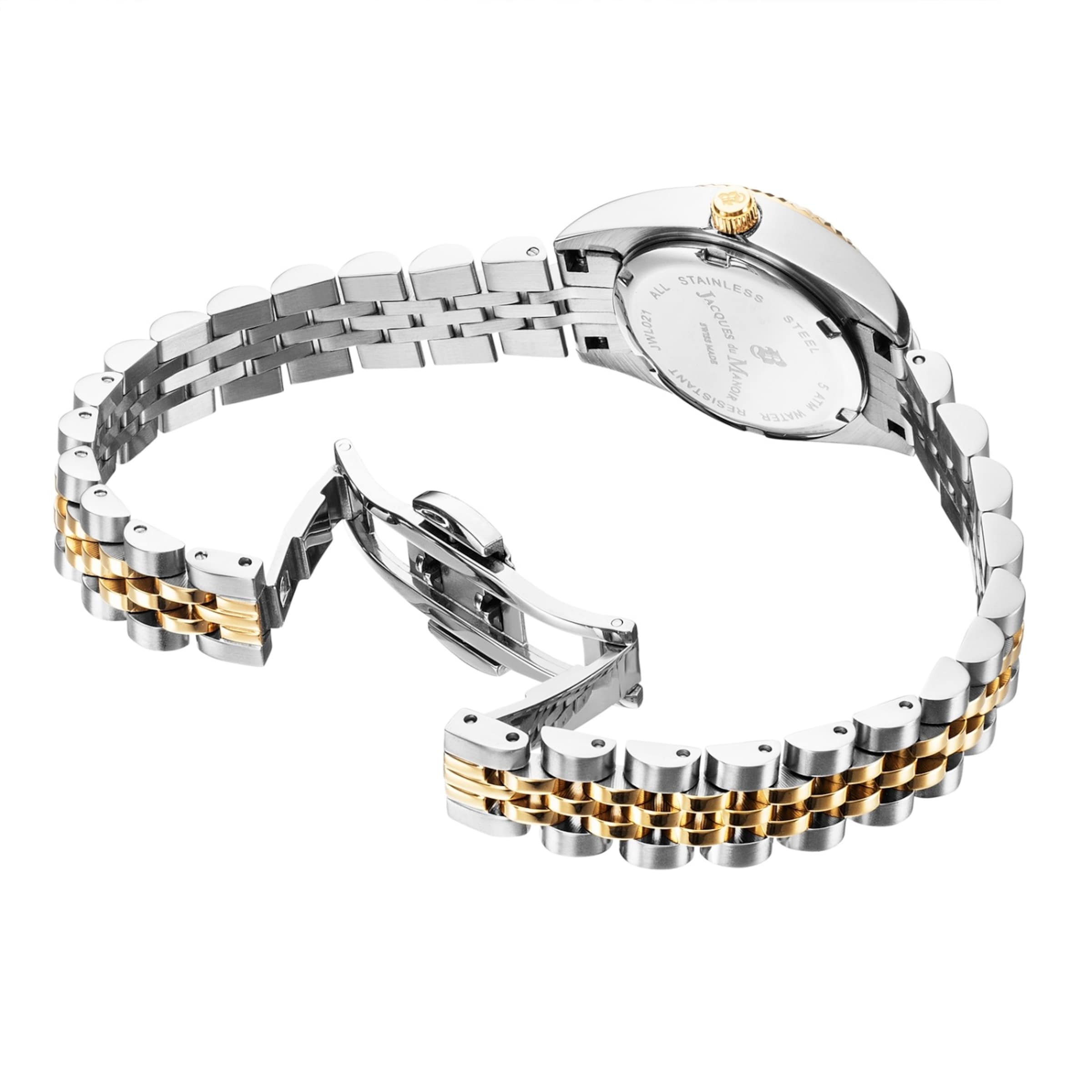 Montre à affichage analogique Jacques du Manoir en argent