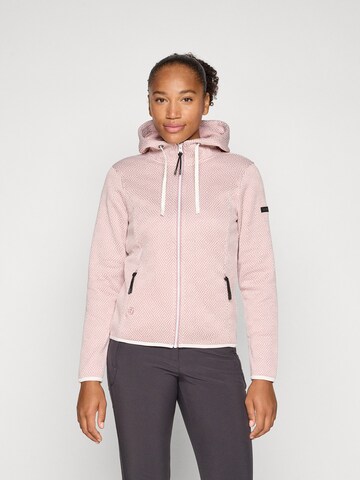 ICEPEAK - Casaco de velo funcional 'AUEN' em roxo: frente