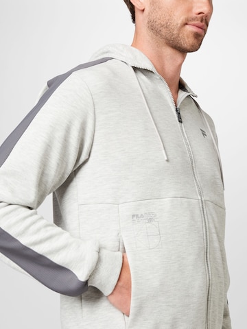 FILA Athletic Zip-Up Hoodie 'Rosenheim' in Grey