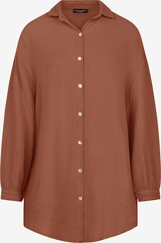 SASSYCLASSY Blouse in Bruin: voorkant