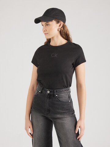 Calvin Klein - Camiseta en negro: frente