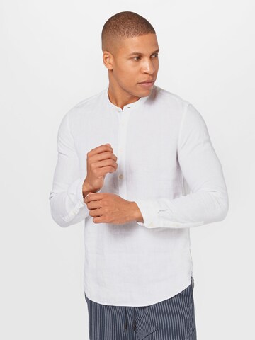 Marc O'Polo Regular fit Overhemd in Wit: voorkant