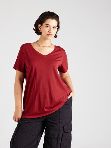 ONLY Carmakoma Shirt 'CARBonnie' in Red: front