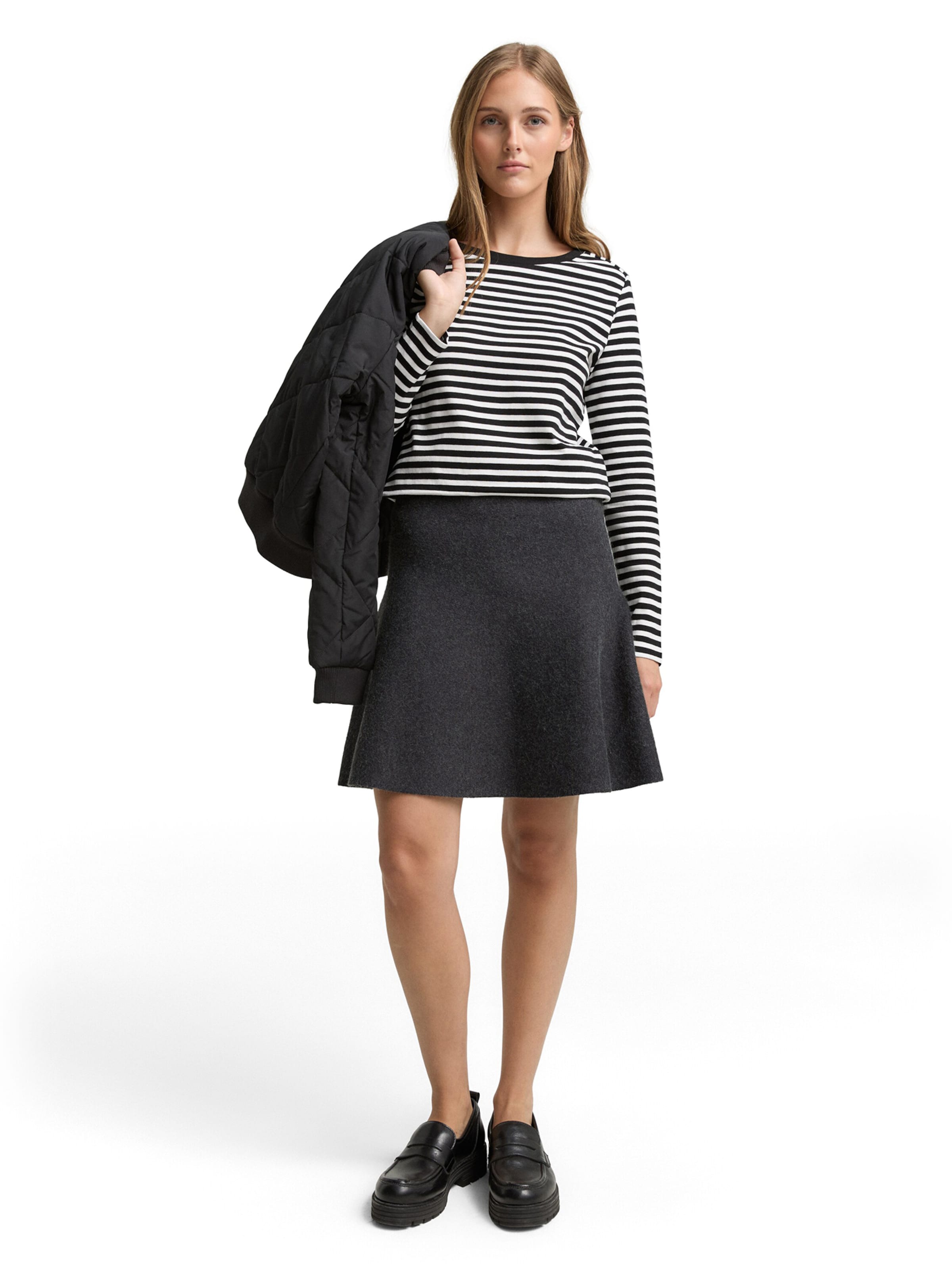 TOM TAILOR DENIM - Falda en gris