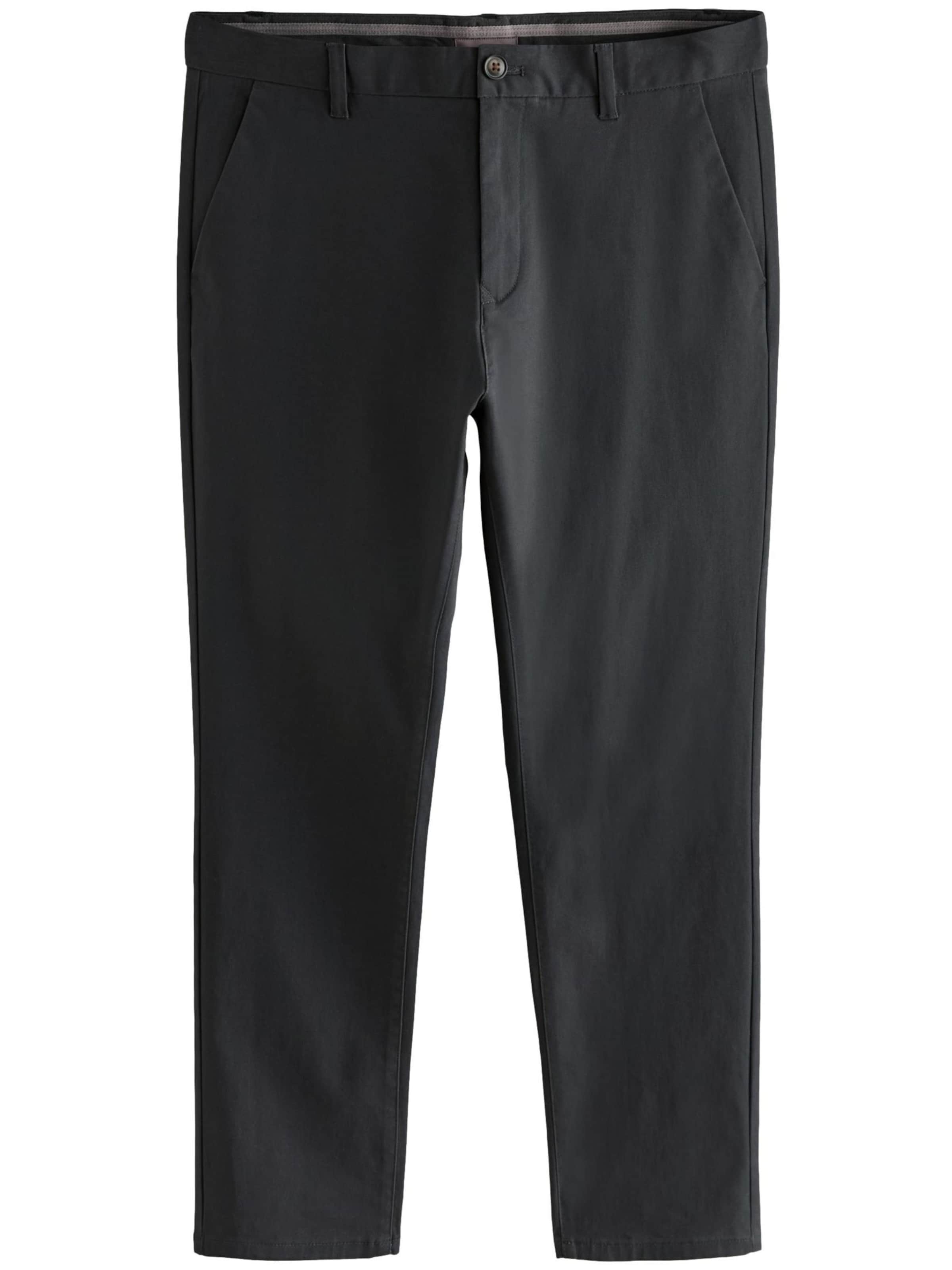 Next Обычный Брюки-чинос в Черный: спереди