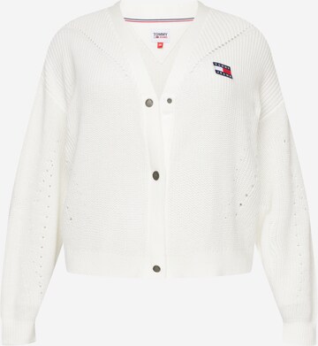 Giacchetta di Tommy Jeans Curve in bianco: frontale