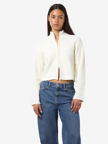 Noisy may Knit cardigan 'NMDARA' in Beige: front