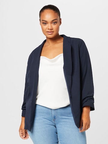 Blazer 'Naima' ABOUT YOU Curvy en bleu : devant