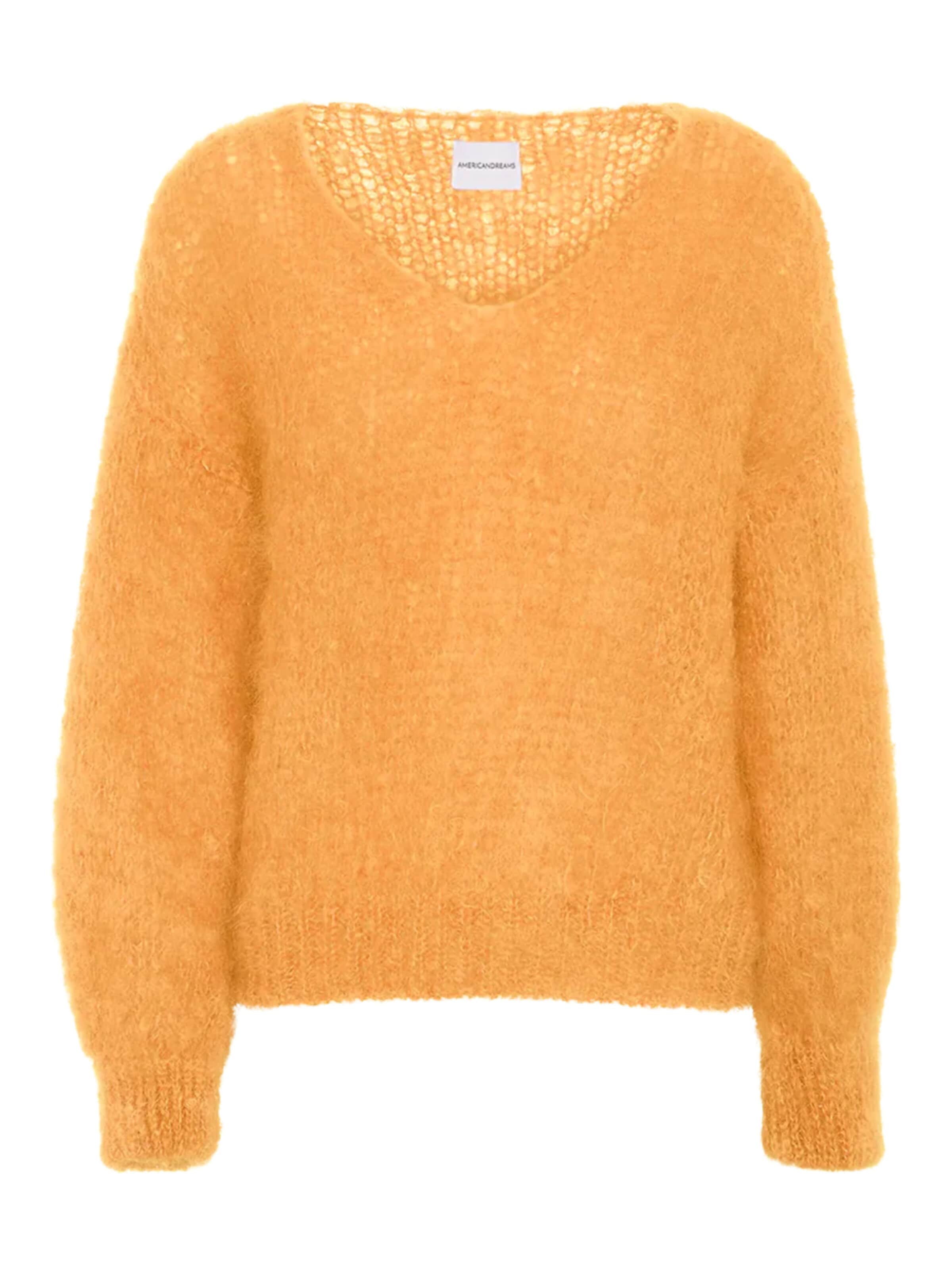 americandreams Pullover i overstørrelse 'Milana Mohair' i orange: forside