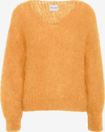 americandreams Oversizepullover 'Milana Mohair' in Orange: Vorderseite