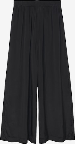 MANGO Zvonové kalhoty Kalhoty 'Saffron' – černá: přední strana