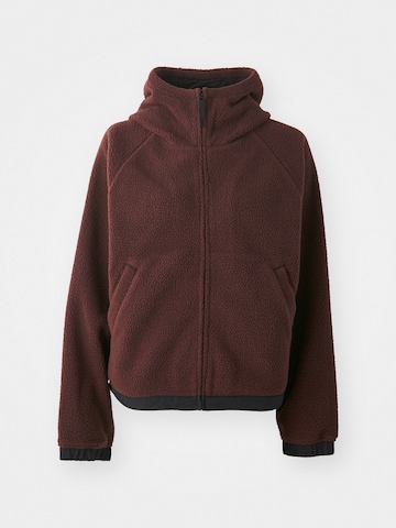 Carhartt WIP Fleece Jacket 'Helix' in Brown: front