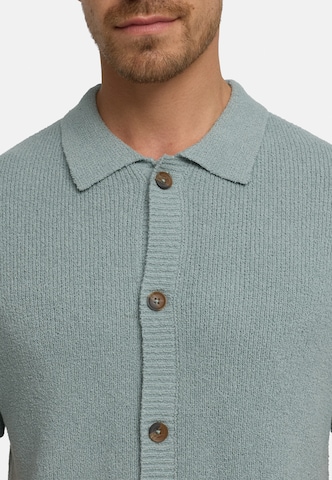 INDICODE JEANS Knit cardigan 'Daxmark' in Blue