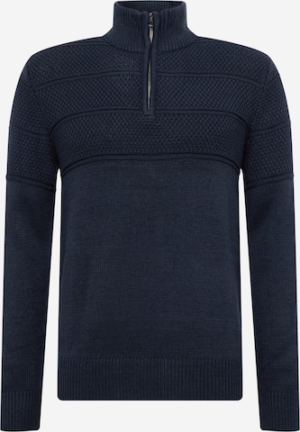 Pull-over 'JERRY' JACK & JONES en bleu : devant