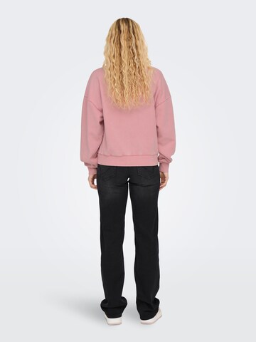 ONLY Sweatshirt 'ONLPenelope' in Pink
