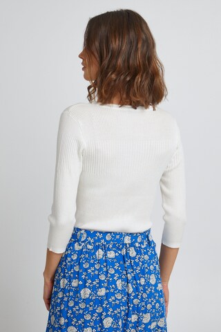 Fransa Sweater in White