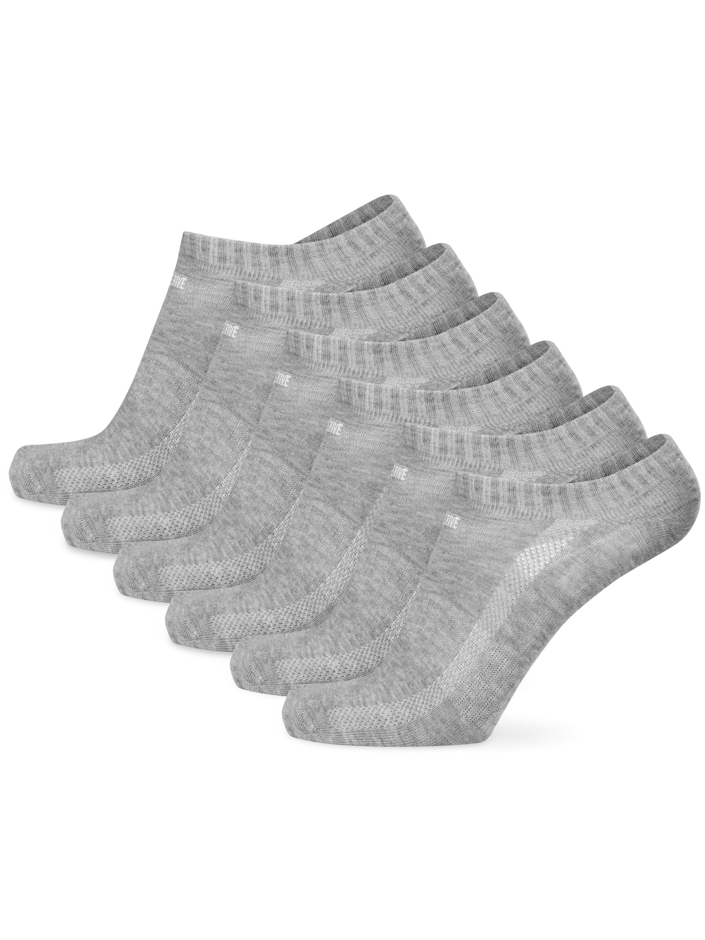 Circle Five Füßlinge '6 Paar Sneaker-Socken Silikongrip ohne verrutschen'‌‌ in Grau: Vorderseite